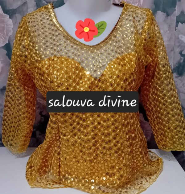 Body jaune d'or taille L
