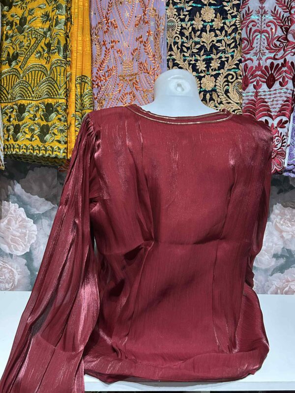 Body rouge bordeaux taille XL – Image 2